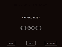 Tablet Screenshot of crystalyatesmusic.com